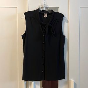 Anne Klein button down, sleeveless dress top